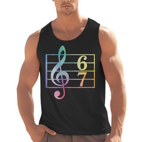 67 Music Meme Slang Six Seven Music Teacher Musician Men Tank Top - teacherstshirts.com AU