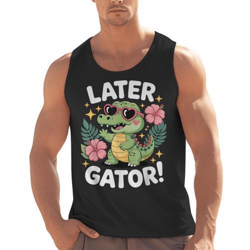 Alligator Later Gator Teacher Summer Last Day Fun Men Tank Top - teacherstshirts.com AU