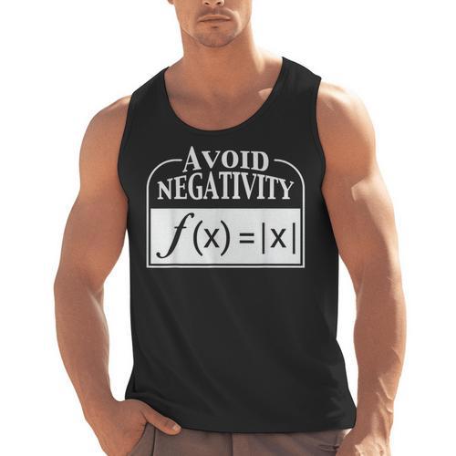 Avoid Negativity Math Teacher Men Tank Top - teacherstshirts.com