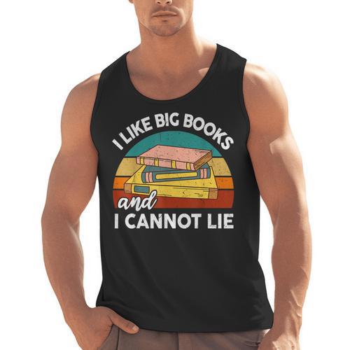 I Like Big Book Cant Lie Nerd School Librarian Teacher For Men Women Kids Men Tank Top - teacherstshirts.com