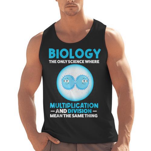 Biology Facts Science Teacher Student Biologist Men Tank Top - teacherstshirts.com