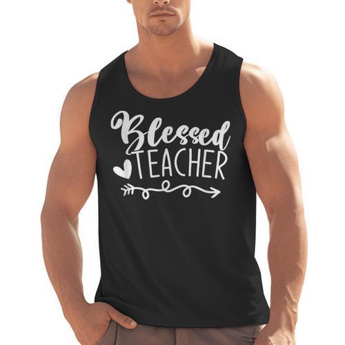 Blessed Teacher For Men Women Kids Men Tank Top - teacherstshirts.com AU