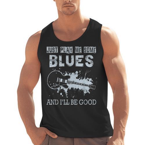 Blues Music Band Lover Vintage Guitar Teacher Blues Men Tank Top - teacherstshirts.com AU