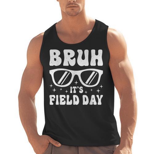 Bruh It's Field Day Teacher Boys Girls Kids Happy Field Day Men Tank Top - teacherstshirts.com AU