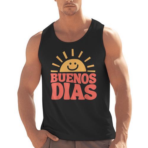 Buenos Dias Spanish Teacher Appreciation Back To School Men Tank Top - teacherstshirts.com