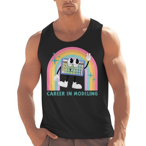 Career In Modeling AAC Teacher SLP SPED Communication Autism Men Tank Top - teacherstshirts.com AU