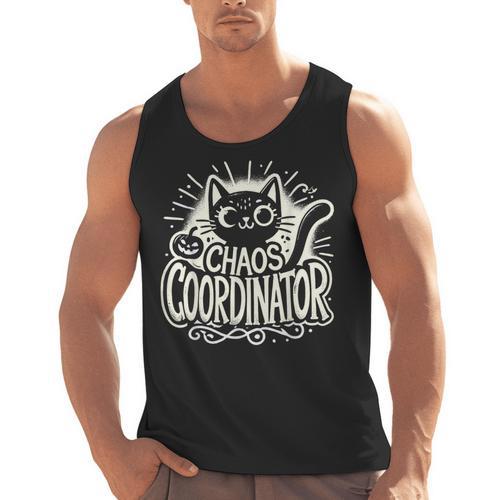 Cat Chaos Coordinator For Women Mom Halloween Teacher Men Tank Top - teacherstshirts.com CA