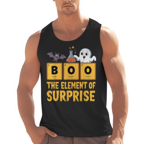 Chemistry Boo The Element Of Surprise Science Teacher Men Tank Top - teacherstshirts.com