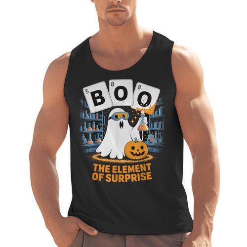 Chemistry Boo Ghost Element Of Surprise Science Teacher Tee Men Tank Top - teacherstshirts.com