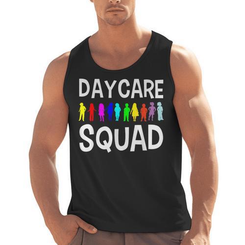 Childcare Daycare Squad Daycare Teacher Men Women Men Tank Top - teacherstshirts.com
