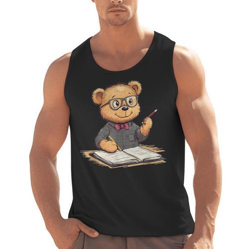 Classroom Fun With Teddy Bear Teacher Men Tank Top - teacherstshirts.com
