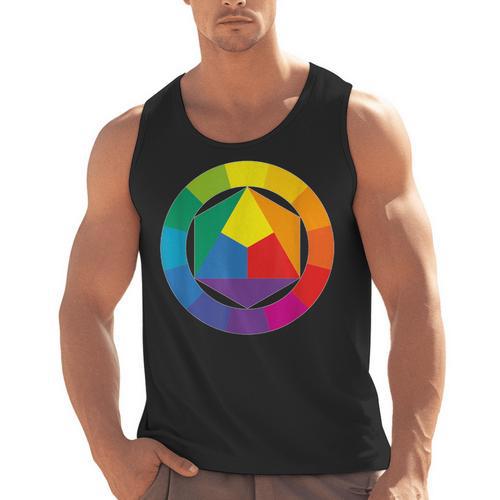 Color Wheel Palette Shirt Artist Painter Art Teacher Tshirt Men Tank Top - teacherstshirts.com DE