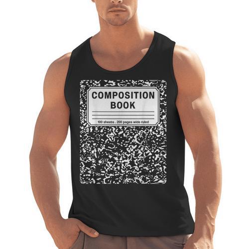 Composition Book Notebook Teachers Matching Group Halloween Men Tank Top - teacherstshirts.com