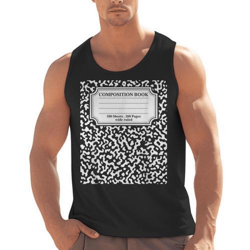 Composition Notebook Matching Group Halloween Teachers Men Tank Top - teacherstshirts.com