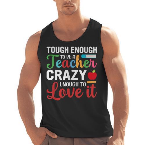 Crazy Teacher Men Women School Teachers Men Tank Top - teacherstshirts.com AU