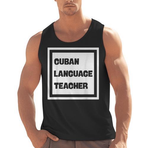 Cuban Language Teacher Men Tank Top - teacherstshirts.com UK