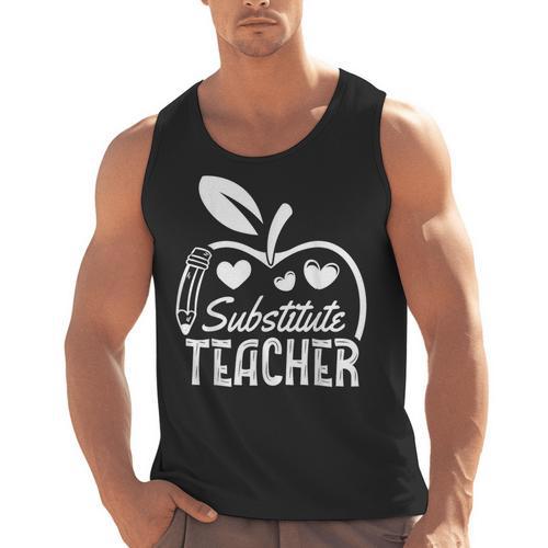 Cute Substitute Teacher Appreciation Men Women Men Tank Top - teacherstshirts.com AU
