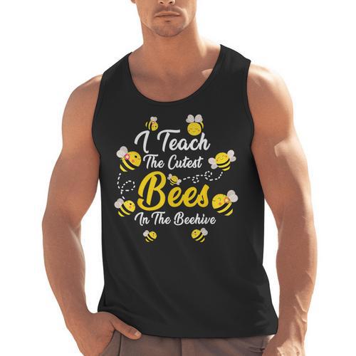 Cute I Teach The Cutest Bees In The Beehive Teacher's Day For Men Women Kids Men Tank Top - teacherstshirts.com