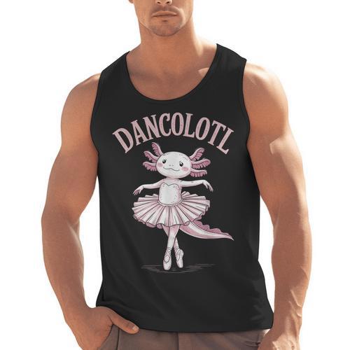 Dancolotl Ballerina Axolotl Ballet Dance Teacher Men Tank Top - teacherstshirts.com UK