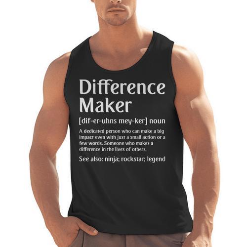 Difference Maker Definition Vintage Teachers Mom Boss Women Men Tank Top - teacherstshirts.com AU