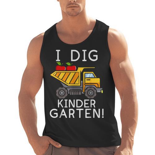 I Dig Kindergarten Student Teacher Construction First Day Men Tank Top - teacherstshirts.com