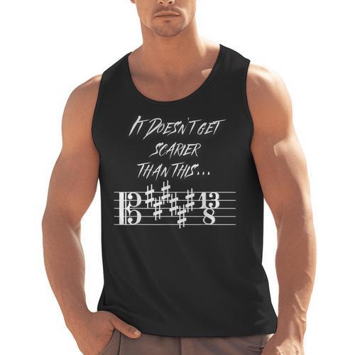 It Doesn't Get Scarier Halloween Music Teacher Costume For Men Women Men Tank Top - teacherstshirts.com