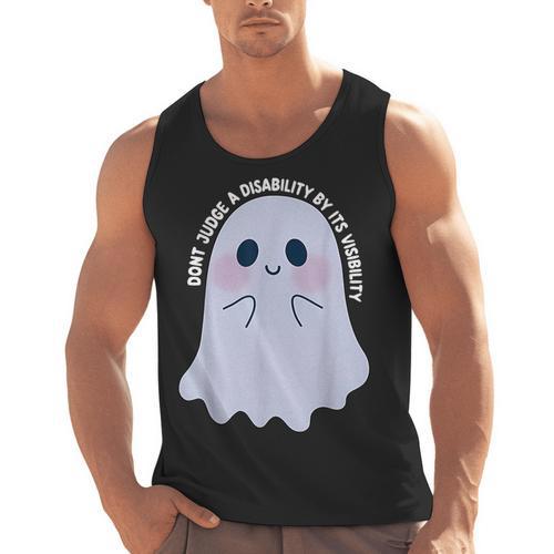 Dont Judge a Disability By Its Visibility Teacher Men Tank Top - teacherstshirts.com AU