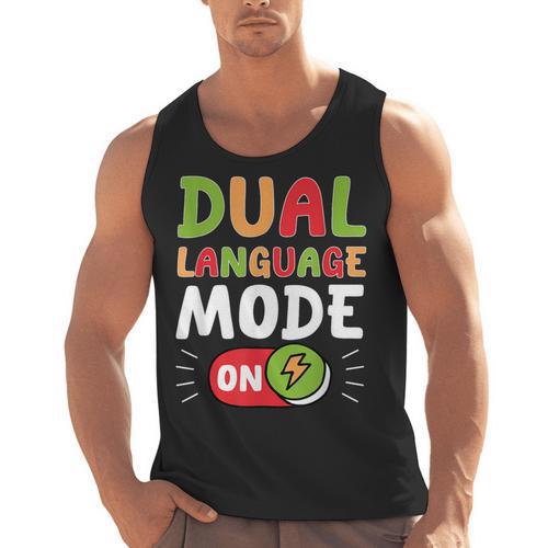 Dual Language Teacher Bilingual Teacher Men Tank Top - teacherstshirts.com CA