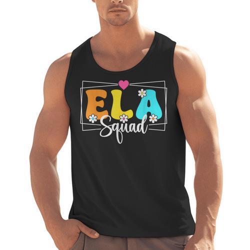 ELA Squad Teacher Back To School English Language Arts Men Tank Top - teacherstshirts.com UK