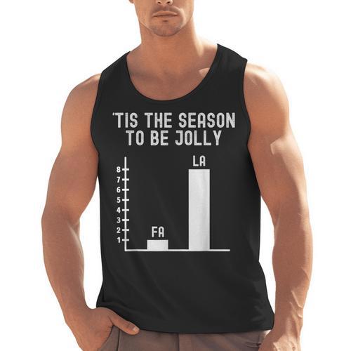 Fa La 8 Math Pun Math Teacher Christmas Men Tank Top - teacherstshirts.com AU