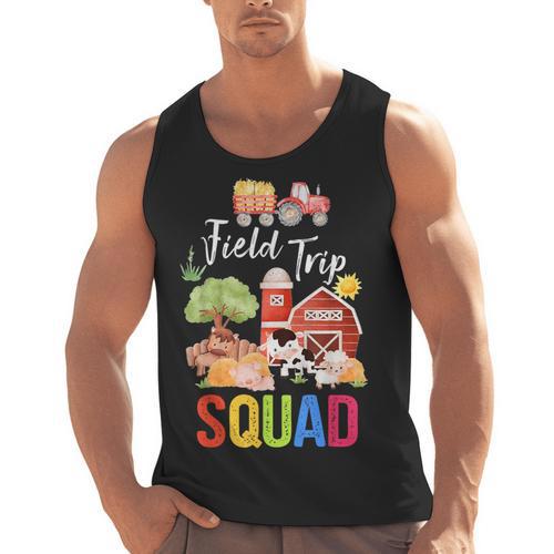 Farm Trip Field Trip Squad Farm Visit Teachers Students Men Tank Top - teacherstshirts.com AU
