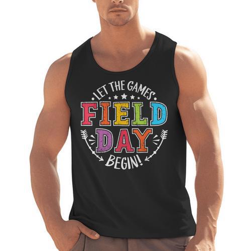 Field Day 2024 Let The Games Begin Teacher Kids Girls Boys Men Tank Top - teacherstshirts.com AU