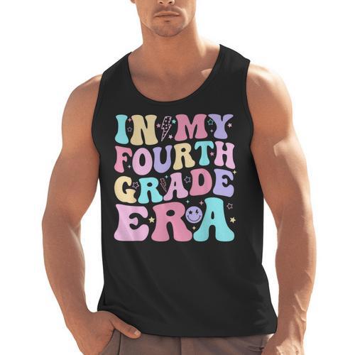 In My Fourth Grade Era Girl Back To School 4th Grade Teacher Men Tank Top - teacherstshirts.com AU