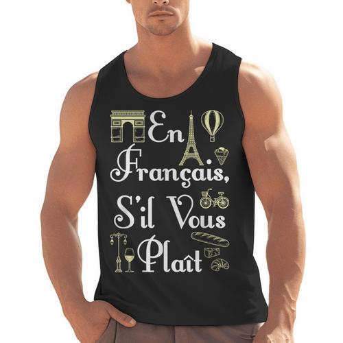 French Teacher En Francais S'Il Vous Plait End Of Year Men Tank Top - teacherstshirts.com AU
