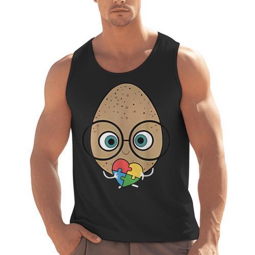 The Good Egg Teacher Halloween Costume Food Group Cute Men Tank Top - teacherstshirts.com DE