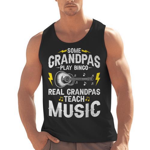 Some Grandpas Play Bingo Real Grandpas Teach Music Teacher Men Tank Top - teacherstshirts.com