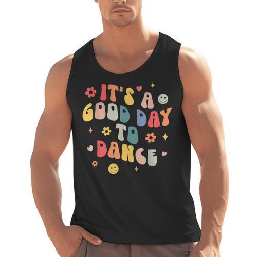 Groovy Its A Good Day To Dance Dance Teacher Men Tank Top - teacherstshirts.com AU