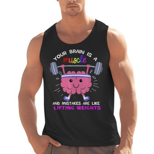 Growth Mindset Teacher Shirt Inspirational Shirts Men Tank Top - teacherstshirts.com
