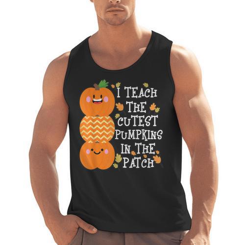Halloween Teacher Shirt I Teach The Cutest Pumpkins In Patch Men Women Kids Men Tank Top - teacherstshirts.com