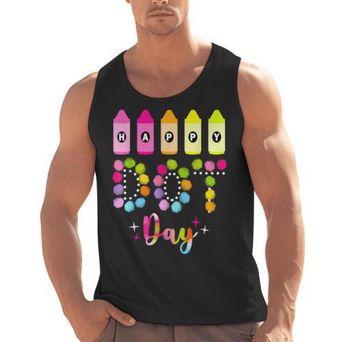 Happy Dot Day 2025 Teacher Kids Girls Colorful Polka Dot Day Men Tank Top - teacherstshirts.com
