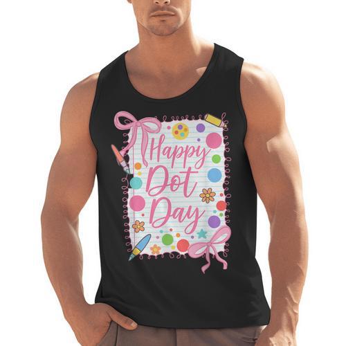 Happy Dot Day Bow Coquette For Teacher Girls Men Tank Top - teacherstshirts.com DE