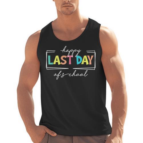 Happy Last Day Of School Shirt Men Women Teacher Student Men Tank Top - teacherstshirts.com