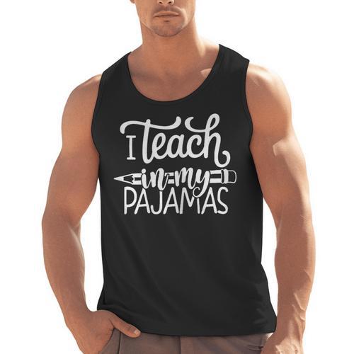 Homeschool Mom Teacher I Teach In My Pajamas For Women Men Tank Top - teacherstshirts.com