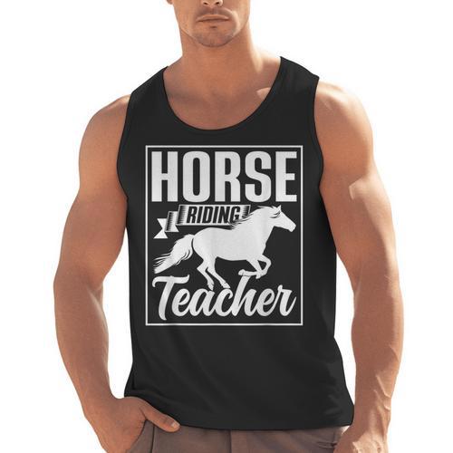 Horse Riding Teacher Rider Lover Equestrian Men Women Kids Men Tank Top - teacherstshirts.com AU