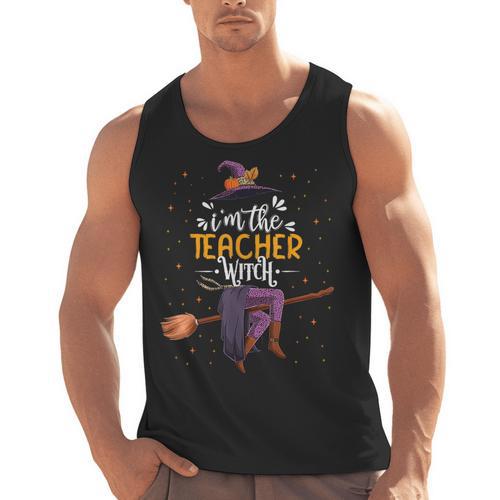 Im The Teacher Witch Halloween Matching Group Costume Men Tank Top - teacherstshirts.com