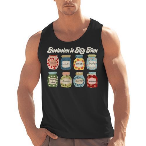 Inclusion Is My Jam Neurodiversity Special Education Teacher Men Tank Top - teacherstshirts.com