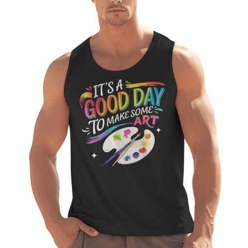 It's A Good Day To Make Some Art Artist Drawing Teacher Men Tank Top - teacherstshirts.com CA