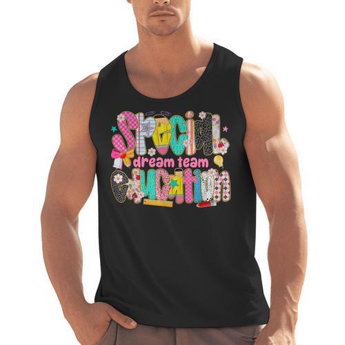 Kids Back To School Teachers Special Education Dream Team Men Tank Top - teacherstshirts.com CA