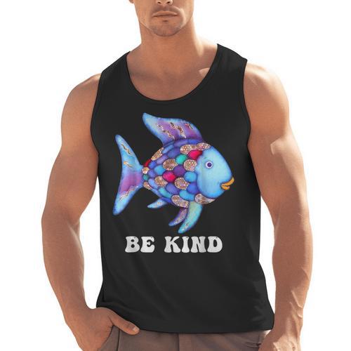 Be Kind Rainbow Fish Teacher Life Teaching Back To School Men Tank Top - teacherstshirts.com AU