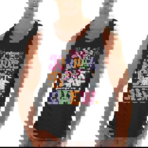 Kinder Boo Crew Kindergarten Teacher Student Halloween Men Tank Top - teacherstshirts.com